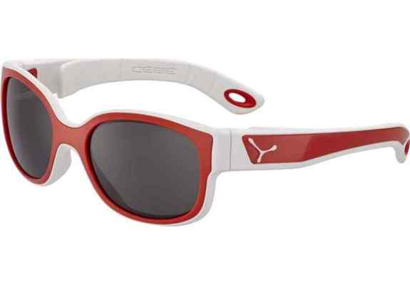 Cébé Dziecięce okulary przeciwsłoneczne S'PIES Matt White Red 1500 Grey PC