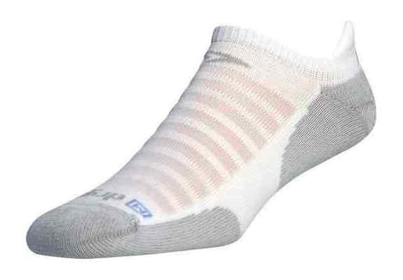 Skarpety do biegania Drymax Running Lite-Mesh No Show Tab - białe