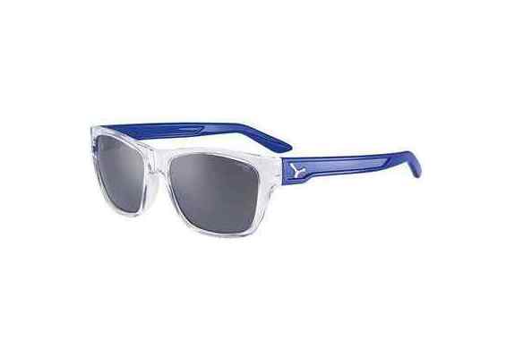 Cébé Sportowe okulary przeciwsłoneczne Hacker Shiny Translucent Clear Blue 1500 Grey PC AR Silver Flash Mirror Cat.3