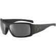 Cébé Sportowe okulary przeciwsłoneczne Utopy Matt Black Rubber Finish Green 1500 Grey PC Polarized Cat.3
