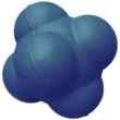 Piłka rekreacyjna Pro's Pro Reactionball 7 cm Blue