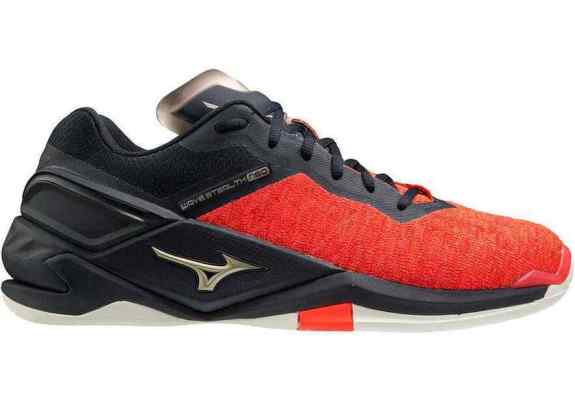 Buty Mizuno Wave Stealth Neo Ignite Orange / Pure Gold / Black
