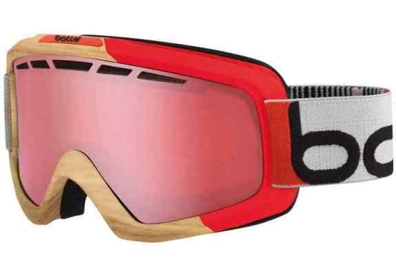 Bolle Gogle Narciarskie Nova II Matte Red Scandinavia Vermillon Gun