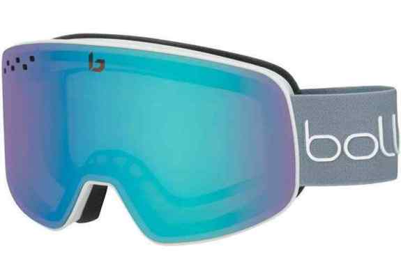 Gogle Bolle Nevada Matte White Diagonal Aurora Cat.2