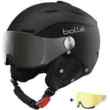 Kask Narciarski Bolle Backline Visor Soft Black & Silver with 1 Silver Gun Visor & 1 Lemon Visor
