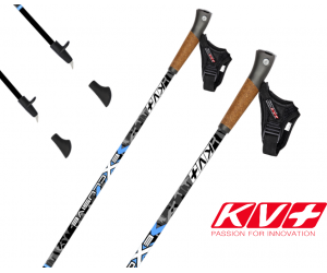 KV+ Exclusive Clip Black - ultralekkie kije do szybkiego marszu.