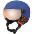 QUIZ VISOR Royal Blue Matte S 52-55cm - Orange Gun Cat 2