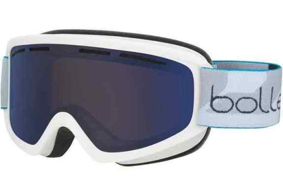 Gogle Bolle Schuss Matte White Bronze Blue Cat. 3