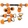SGZ230 (2 CZĘŚCI) PRO SET 6W1 ZESTAW CIĘŻARÓW OGUMOWANE 30KG HMS