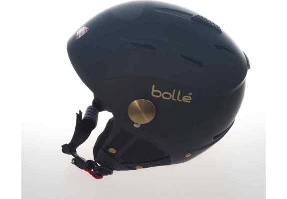 Kask Narciarski Bolle Backline Visor Soft Black & Gold 54-56 cm - brak szyby