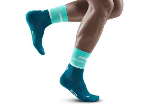 Skarpety CEP 4.0 Run Mid Cut Socks Ocean / Petrol