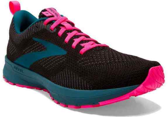 Damskie buty do biegania Brooks Revel 5 Czarno-zielone