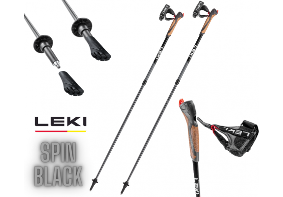 Leki Spin Black