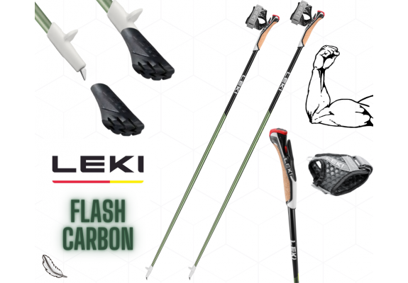 KIJE LEKI Flash Carbon Green - 70% Carbon