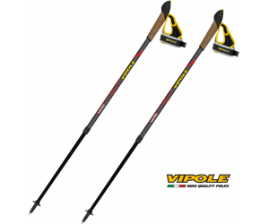 Kije Nordic Walking VIPOLE Vario Top Click red