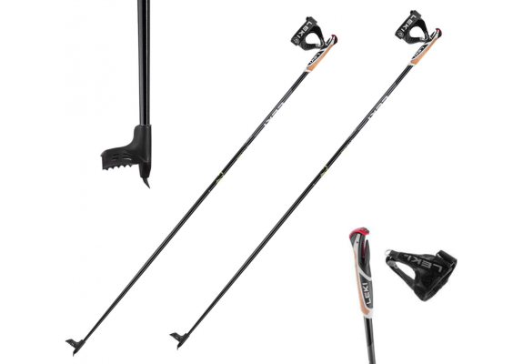 LEKI Kije XTA 5.5 black-white-neon