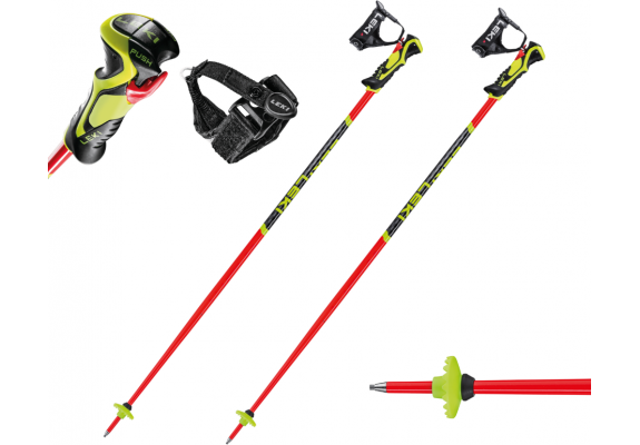 LEKI KIJE WCR LITE SL 3D czerwone