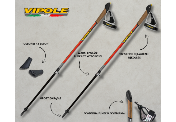 VIPOLE INSTRUCTOR VARIO QL RED + POKROWIEC