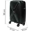 Walizka kabinowa SwissBags Cross-Box 55 cm czarny