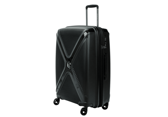 Średnia walizka SwissBags Cross-Box 67 cm czarny