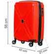Walizka kabinowa SwissBags Cross-Box 55 cm czerwony