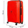 Duża walizka SwissBags Cross-Box 78 cm czerwony