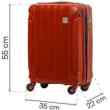 Walizka kabinowa SwissBags Tourist 55 cm czerwony