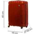 Średnia walizka SwissBags Tourist 65 cm czerwony