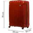 Duża walizka SwissBags Tourist 75 cm czerwony