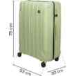 Duża walizka SwissBags Tourist 75 cm zielony