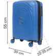 Walizka kabinowa SwissBags Echo 55 cm morski
