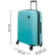 Średnia walizka SwissBags Ocean 67 cm niebieski