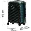 Walizka kabinowa SwissBags Diamond cut 55 cm metaliczny czarny