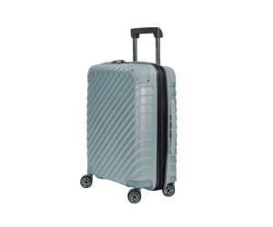 Walizka kabinowa SwissBags Diamond cut 55 cm metaliczny niebieski