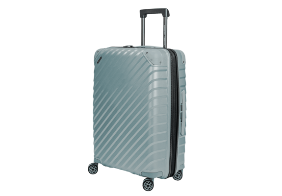 Średnia walizka SwissBags Diamond cut 67 cm metaliczny niebieski