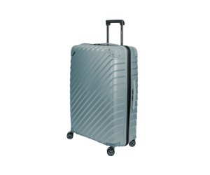 Duża walizka SwissBags Diamond cut 76 cm metaliczny niebieski