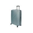 Duża walizka SwissBags Diamond cut 76 cm metaliczny niebieski