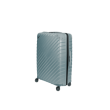 Duża walizka SwissBags Diamond cut 76 cm metaliczny niebieski