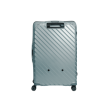 Duża walizka SwissBags Diamond cut 76 cm metaliczny niebieski