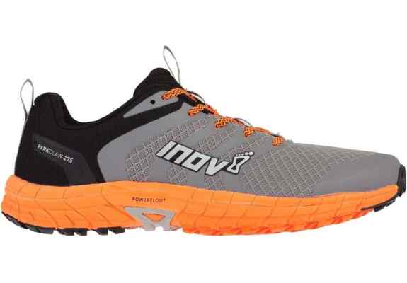 Buty inov-8 parkclaw 275 szaro-pomarańczowe.