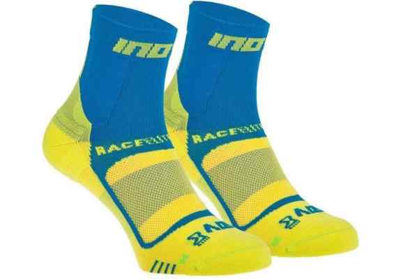 Skarpety inov-8 Race Elite Pro Sock. Niebiesko-żółte. Dwupak.