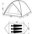 King Camp Tent Family 3 blue