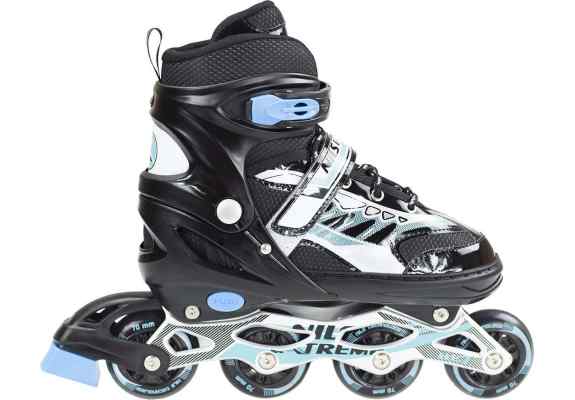 NJ1828 A CZARNY ROZM. M (35-38)  ŁYŻWOROLKI NILS EXTREME