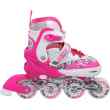 NF10927 A 2w1 DARK PINK ROZM.M(35-38) ŁYŻWOROLKI Z WYM. PŁ. FIGUROWĄ NILS EXTREME