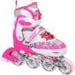 NF10927 A 2w1 DARK PINK ROZM.M(35-38) ŁYŻWOROLKI Z WYM. PŁ. FIGUROWĄ NILS EXTREME