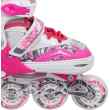 NF10927 A 2w1 DARK PINK ROZM.M(35-38) ŁYŻWOROLKI Z WYM. PŁ. FIGUROWĄ NILS EXTREME