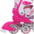 NF10927 A 2w1 DARK PINK ROZM.M(35-38) ŁYŻWOROLKI Z WYM. PŁ. FIGUROWĄ NILS EXTREME