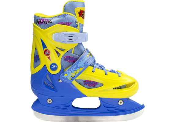 NH1105 A YELLOW/BLUE ROZM. S ŁYŻWY HOKEJOWE NILS EXTREME