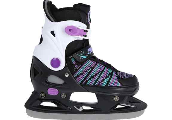 NH2255 A BLACK/VIOLET ROZM. XS(29-32) ŁYŻWY HOKEJOWE NILS EXTREME