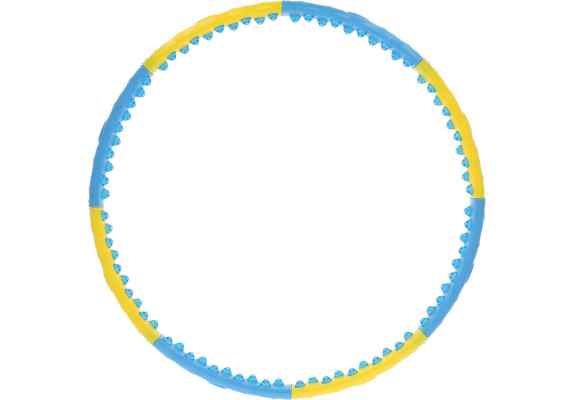 HHP022 YELLOW-BLUE HULA HOP 1,45KG 110CM HMS